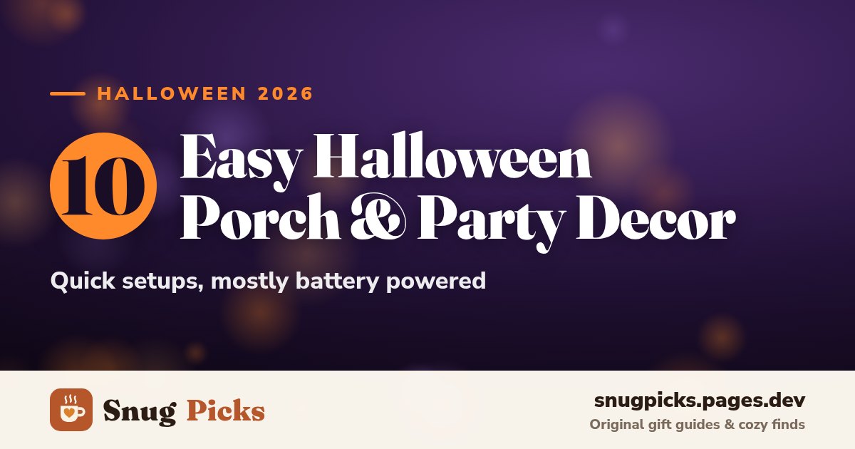 Cover image for 10 Last-Minute Halloween Porch & Party Decor Ideas (2026)
