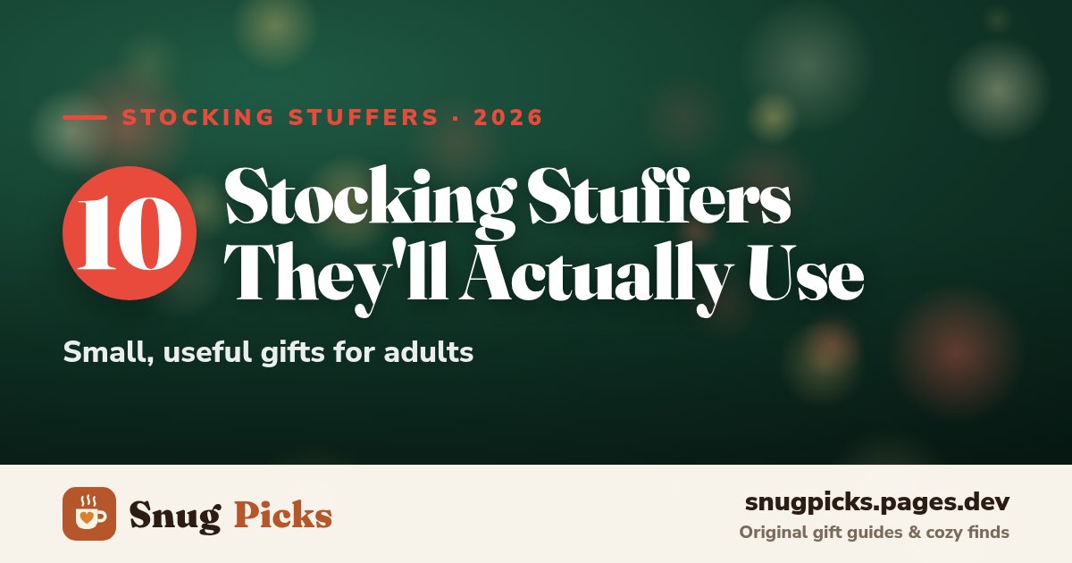 Cover image for 10 Practical Stocking Stuffers for Adults (2026)